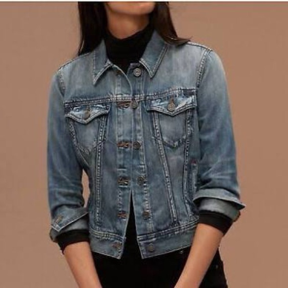 Aritzia Talula Classic Blue Jean Jacket | Size Medium | Excellent Pre‑Loved